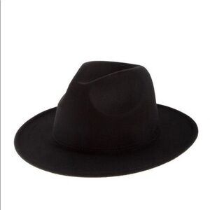 J. ELISE BOUTIQUE Women’s Black Red Accent Botton Fedora Hats